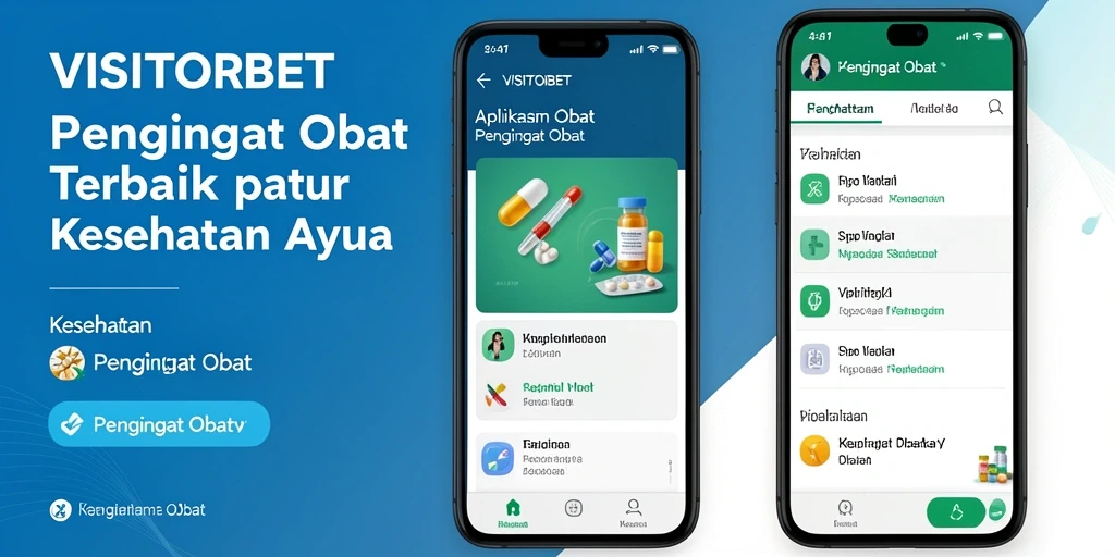 Tampilan antarmuka aplikasi Pengingat Obat VISITORBET.