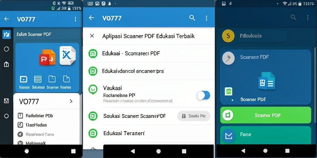 Tampilan antarmuka aplikasi VO777 yang sederhana dan fungsional.